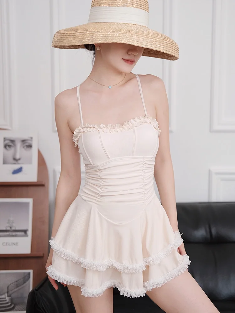 

Женский слитный купальник Ele Gathered Bal с высокой талией, корректирующий фигуру, новинка 2026 года, модный дизайн