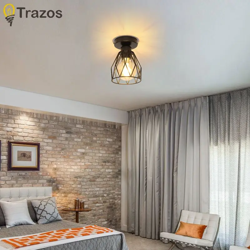 أضواء الممر مدخل أضواء المدخل الحديثة وبسيطة الحديد الفن غرفة المعيشة غرفة نوم درج أضواء مرحاض LED أضواء السقف