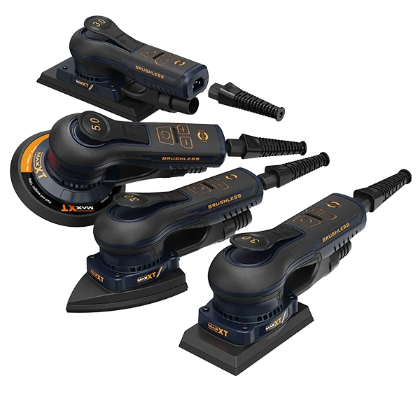 MAXXT 2024 New Design 400W Electric Random Orbital  Brushless Sander With Variable Speed  6inch 150mm