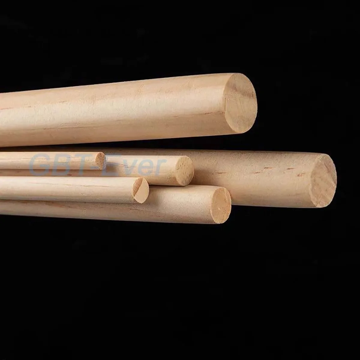 1-6Pcs Pine Solid Wooden Rods Dia 4/5/6/8/10/12/15/18/20mm Long 500mm Round Wooden Stick DIY Architectural Modeling Materials