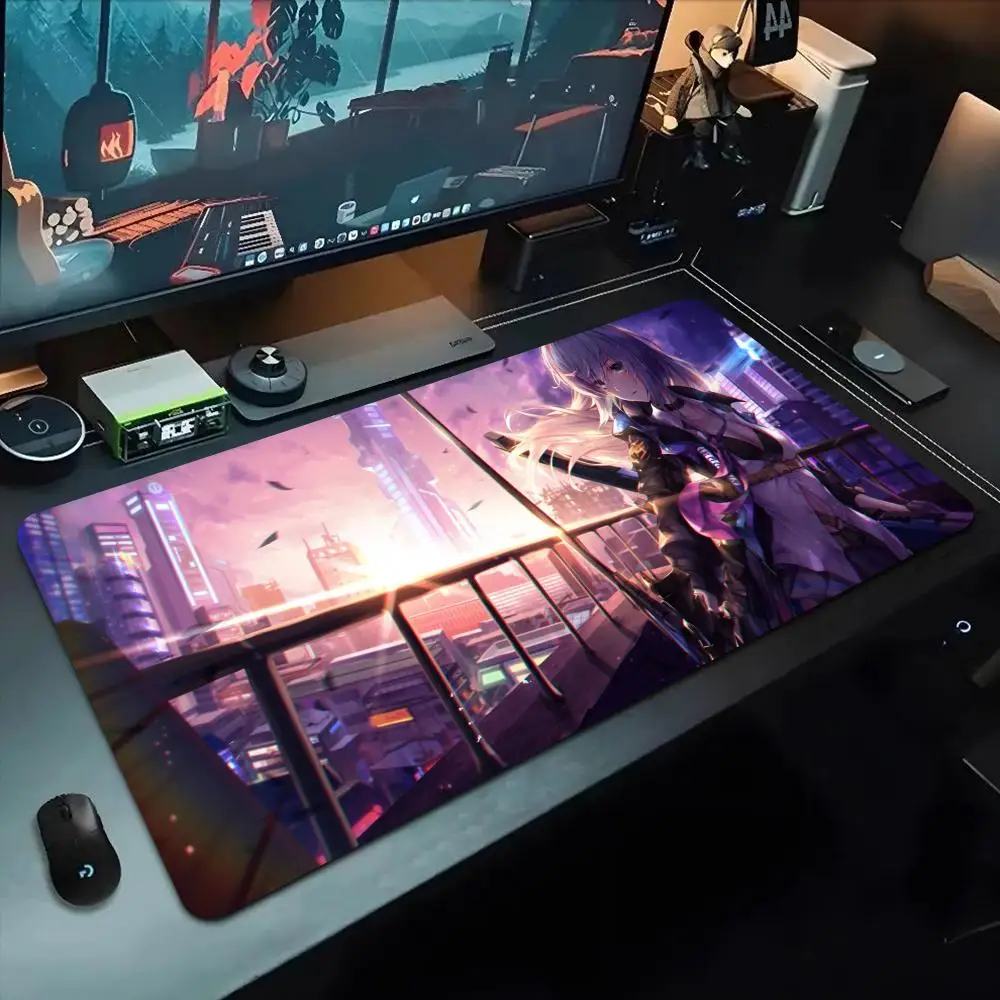 

anime Punk Street Girl wallpaper Mouse Pad 500X1000 mm Large Gaming Mousepad Gamer XL Rubber Otaku Keyboard Pad Laptop Desk Mat