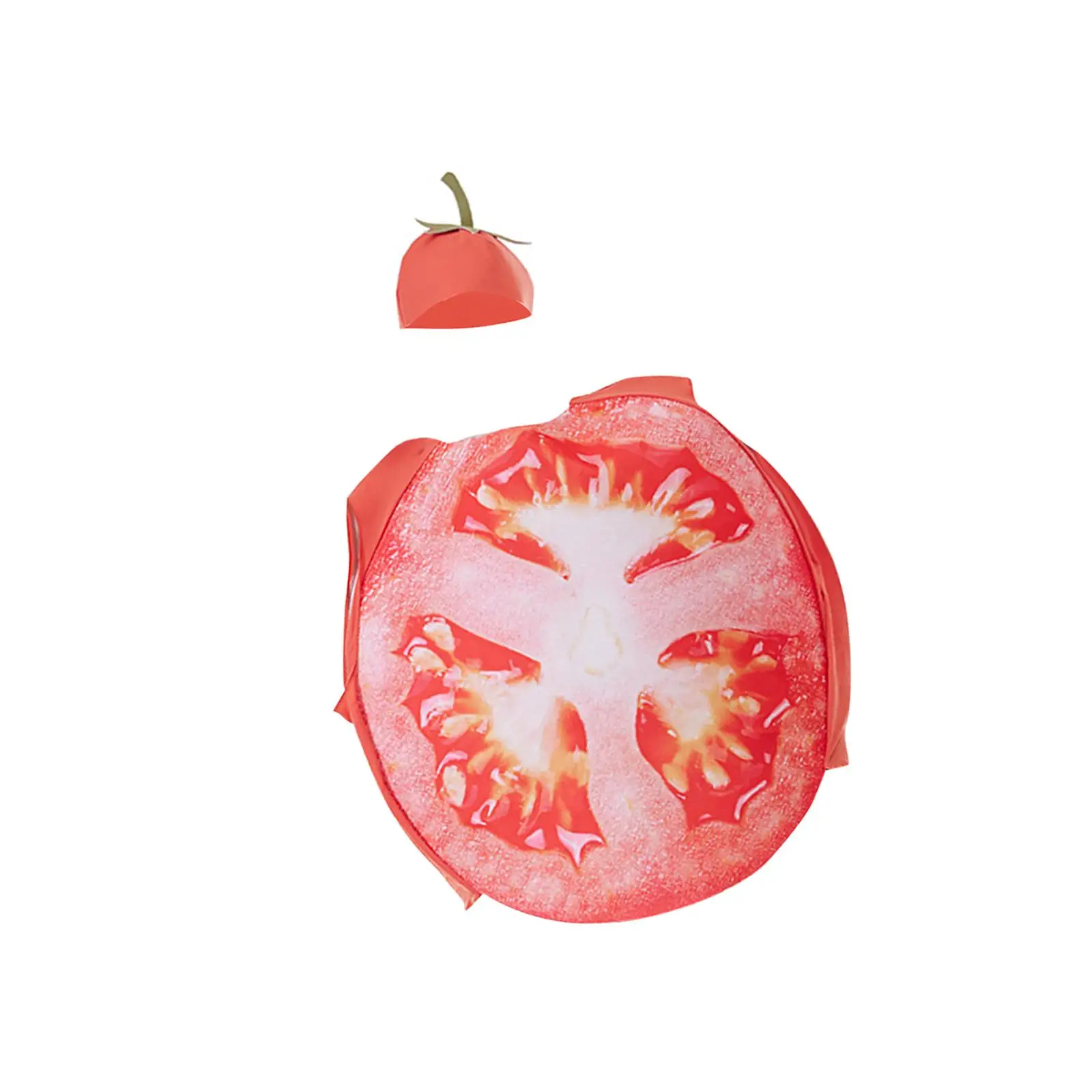 زي طعام للبالغين سهل الارتداء في أزياء الهالوين، فستان مضحك مع غطاء للرأس لحفلات لعب الأدوار وحفلات الكرنفال والحفلات التنكرية والعطلات #3