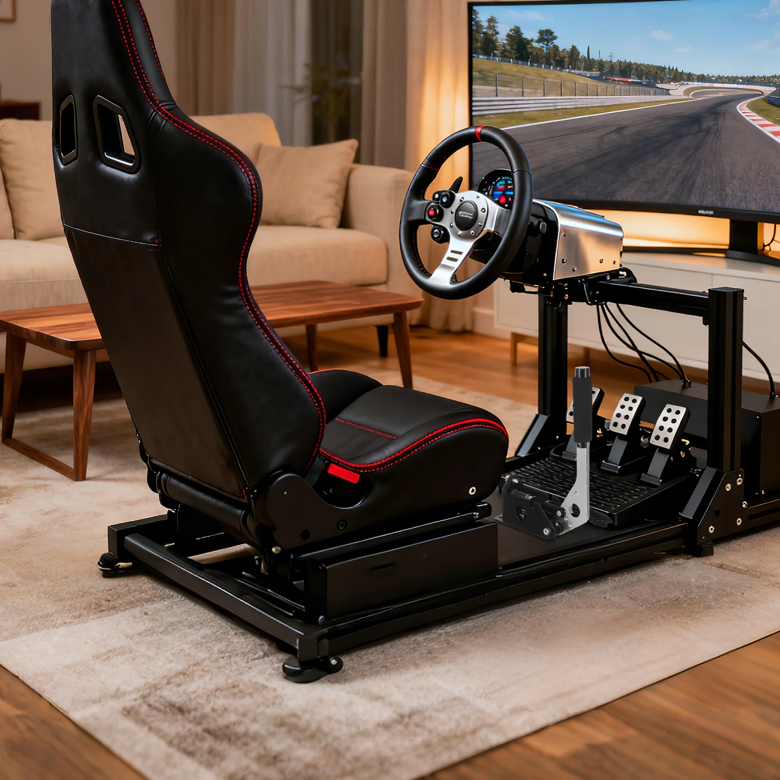 

Hydraulic Usb Brake Lever For Racing Simulator Long Arm Drift Handbrake, Plug Play Park Brake System Compatible With