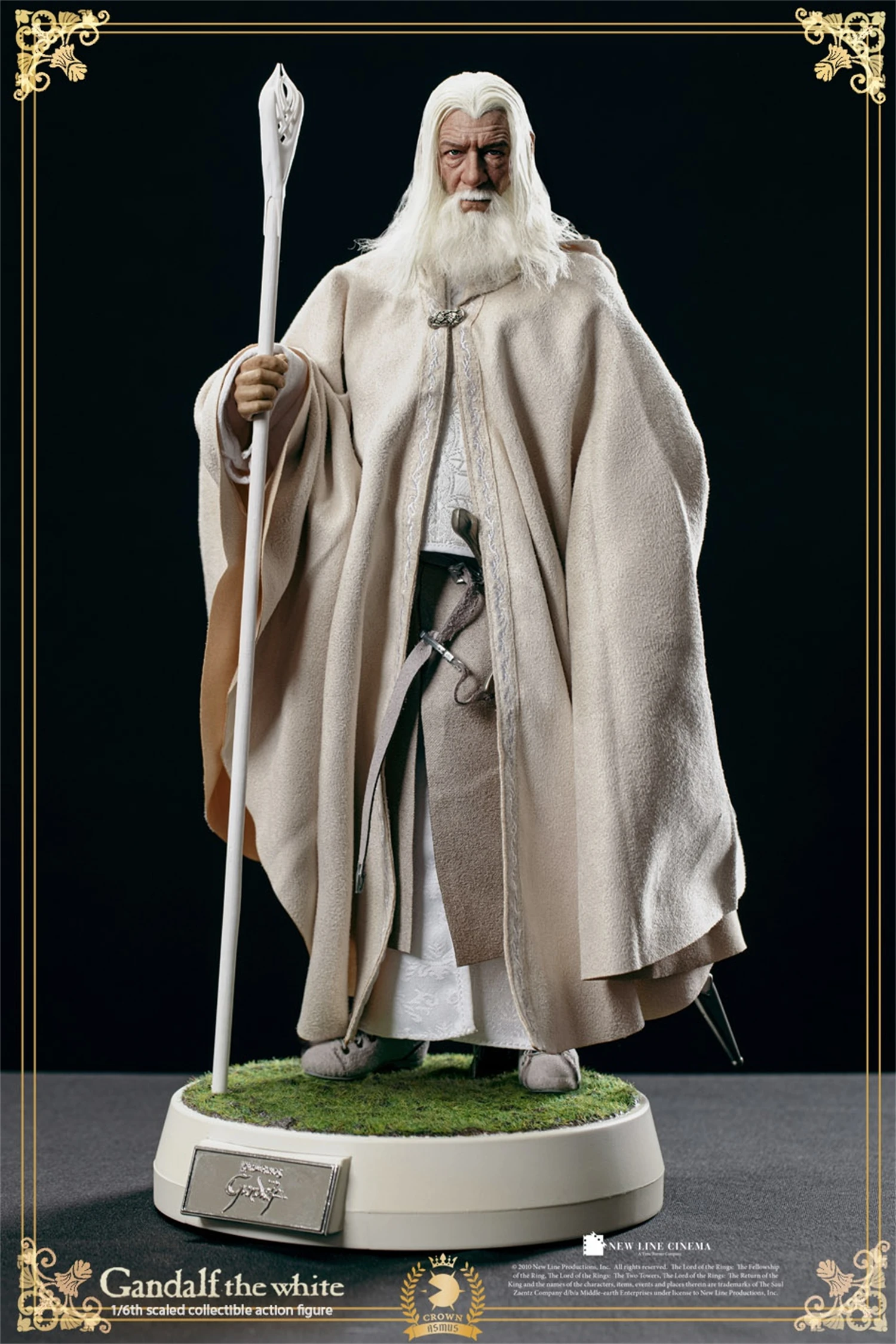 Asmustoys White Robe Gandalf LOTR003 Action Figure 1/6 Scale Collection Model 12inches Doll