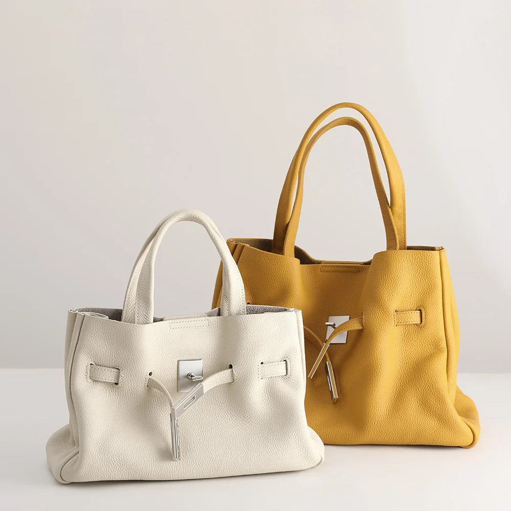 

2025 New Genuine Togo Calfskin Women's Handbag Genuine Leather Crossbody Purse Fashion Designer Shoulder Bag Ladies Tote Bag