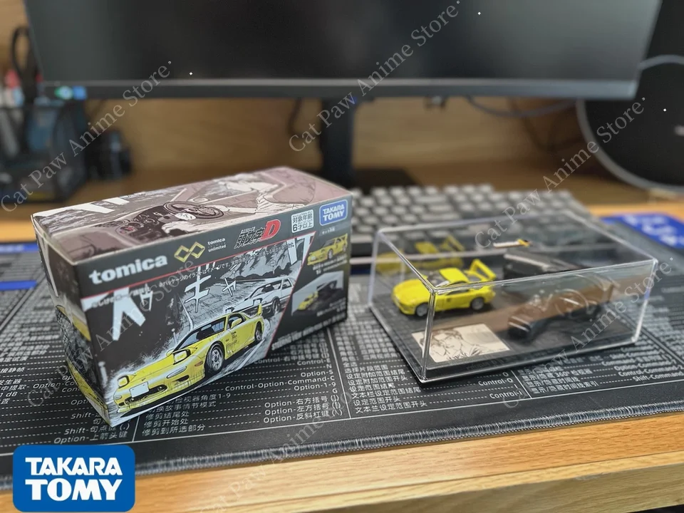 Tomy Tomica Flagship Edition Simulation Display Box Ae86 Model Car And Scene Header Text D Fujiwara Takumi Collectible Toy