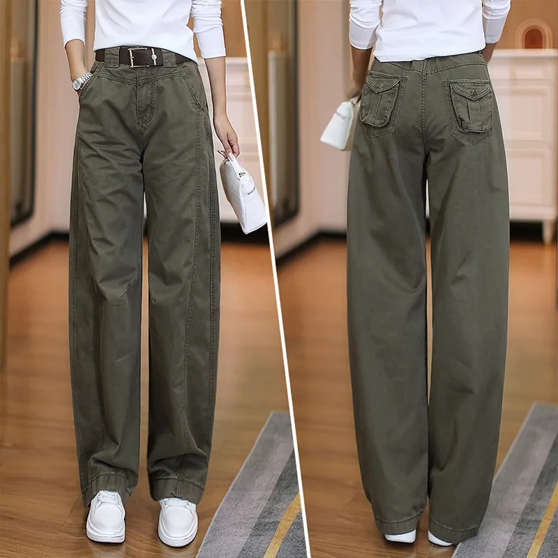 

Новые женские утягивающие свободные прямые брюки Scimitar с высокой талией, универсальные повседневные широкие брюки