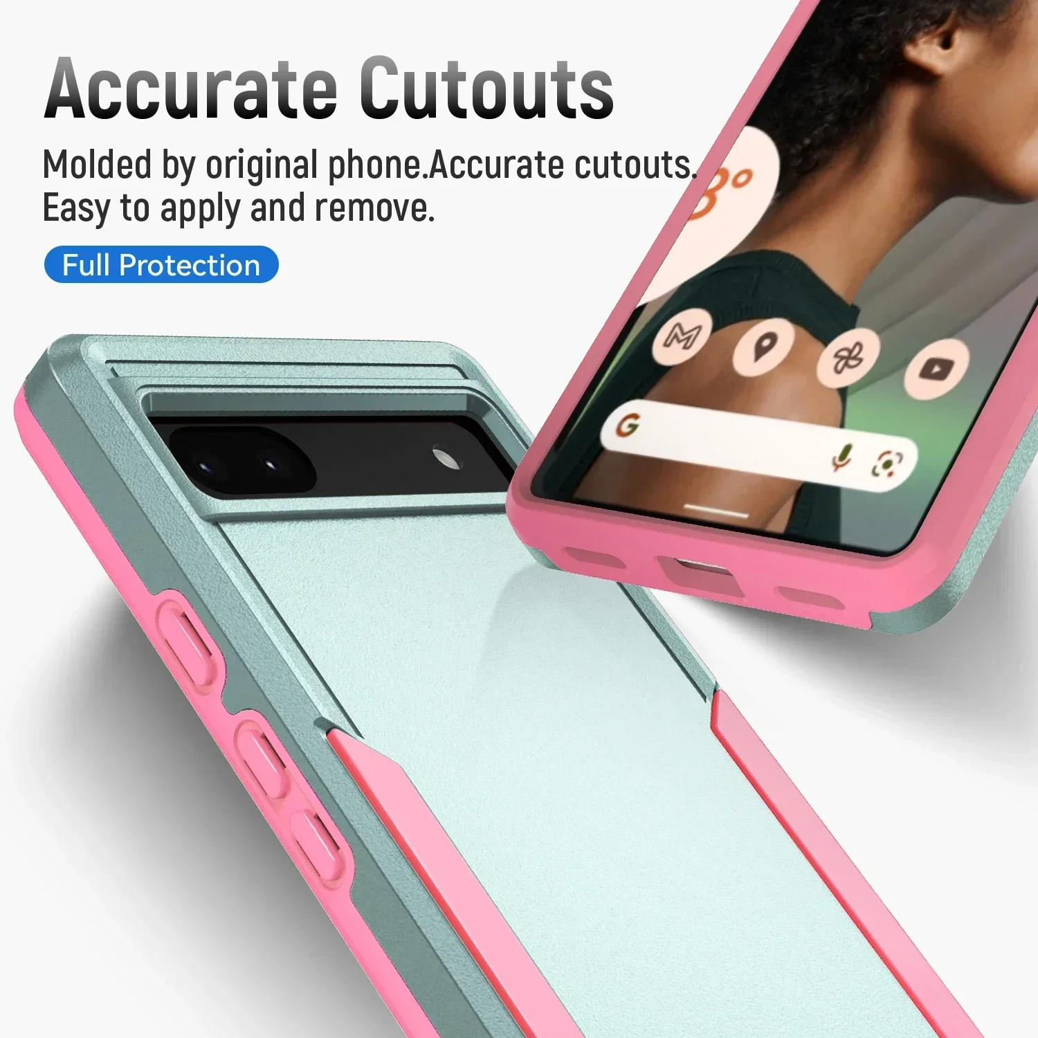 Shockproof Hybrid Heavy Duty Armor Phone Case for Google Pixel 11 10 9 ProXL 10A 9A 8 7A 6 PC+TPU Protector Hard Otter Cover Box view 3