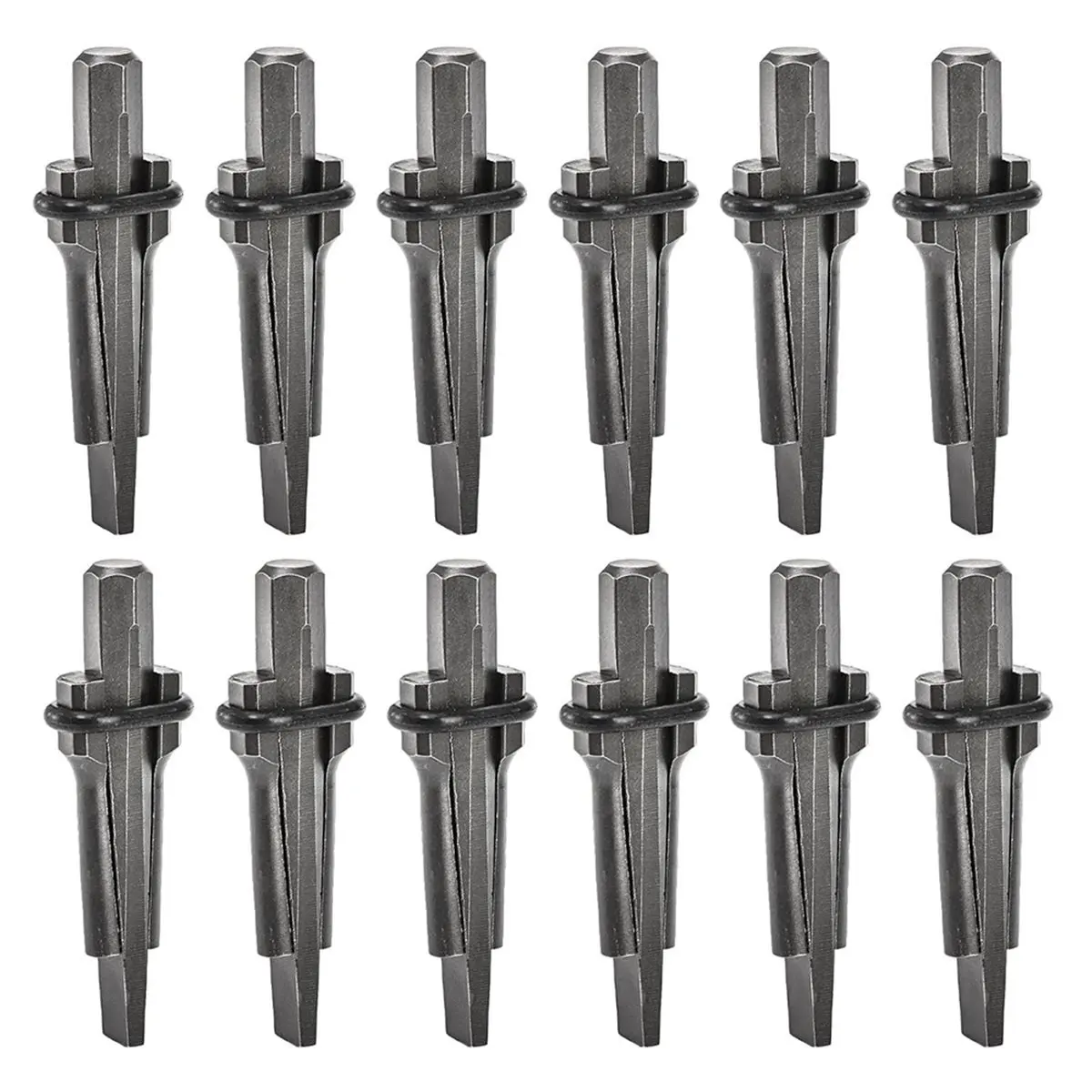 ~！【Best Seller】12 Pack Wedge and Shims, 5/8 Inches Heavy Duty Rock Splitting Wedges Stone Splitter Hand Tools for Rock, Stone