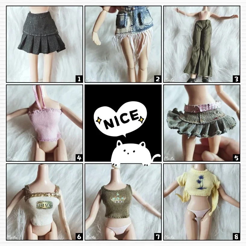 Quality Monstering High Doll Dressing Soft Casual Wear Handmade Clothes Outfit Doll Clothing Set Girl Playing House Toys b5