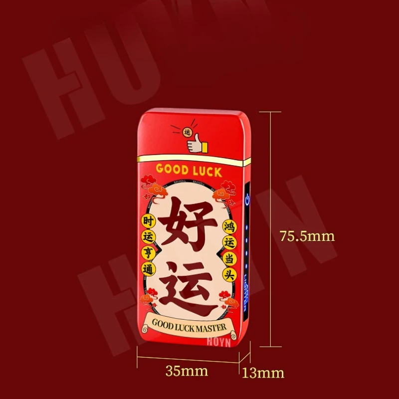 Hot Electric Windproof Metal Lighter Double Arc Flameless Plasma Rechargeable USB Lighter LED Power Display Touch Sensor Lighter - Image 4