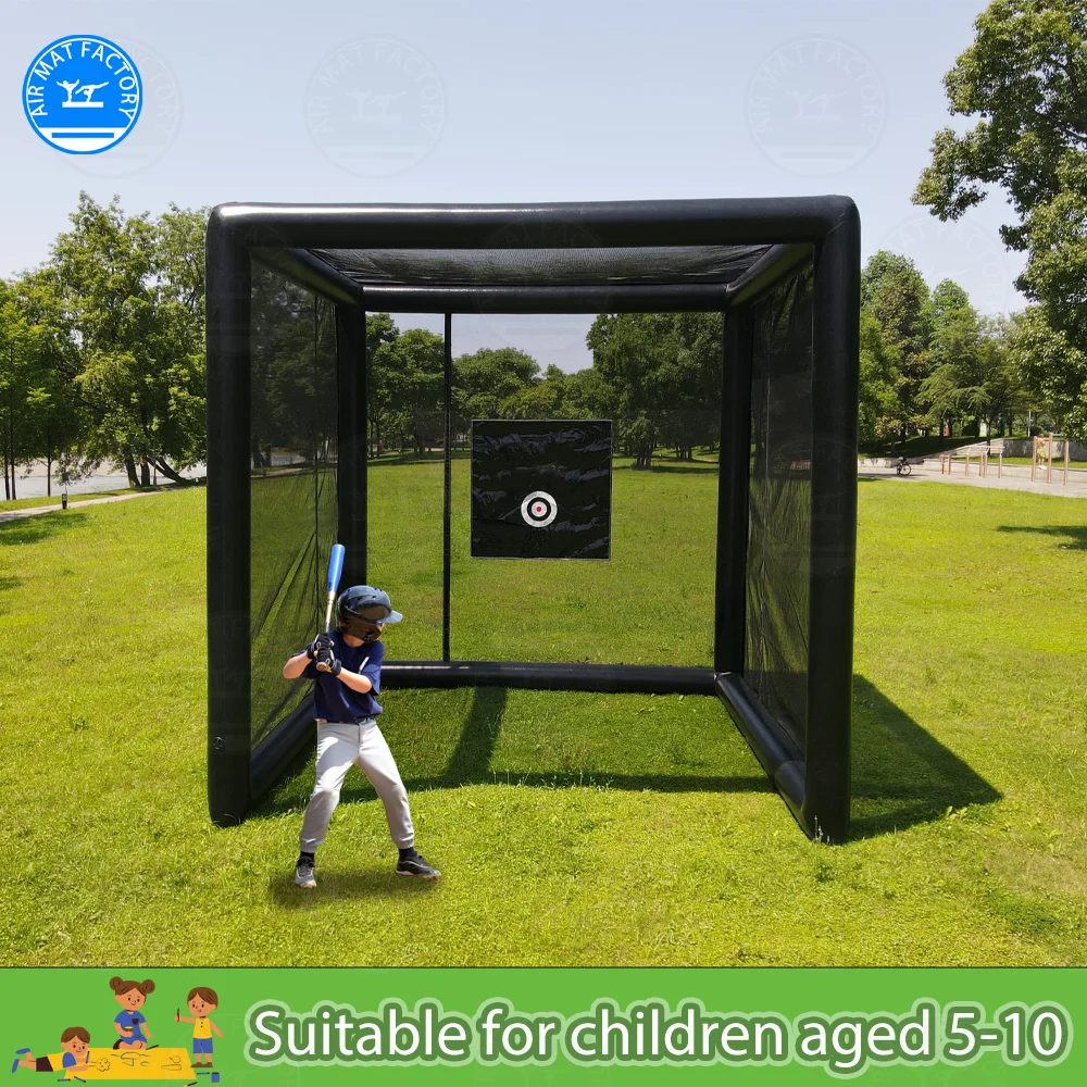 

PVC inflatable batting and pitching Court Cage baseball/softball Practice Tent suit for backyard Ship from US