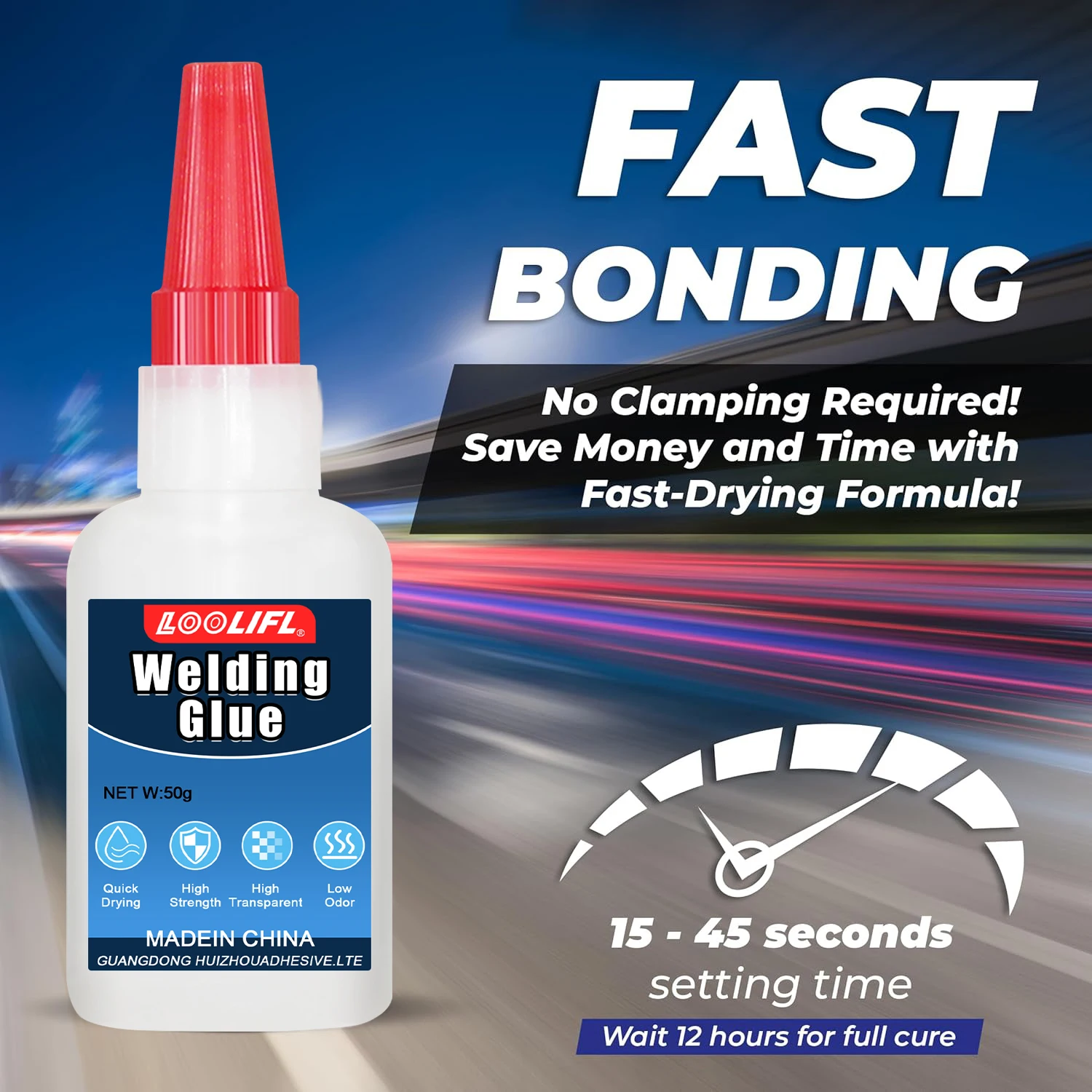 50g High-Quality Cyanoacrylate Strong Adhesive, Fast Fixing, Suitable for Woodworking,Plastic Toys, Car Models, Shoe Repair, Etc image 6