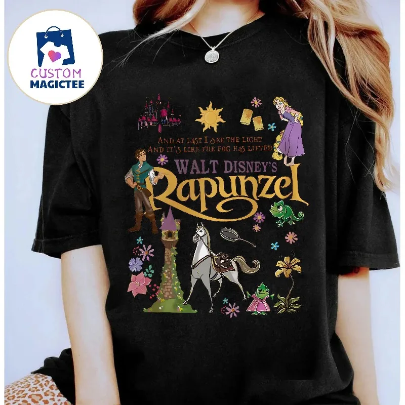 

Retro Rapunzel Tangled Shirt, Floral Rapunzel T-shirt, Disney Princess Shirt, Disney World Shirt, Tangled Shirt, PASCAL Shirt