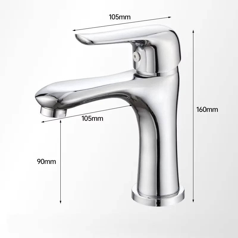 Bathroom Basin Mixer Tap - Hot/Cold Water Copper Faucet Factory Direct Supply for Vanity Sink