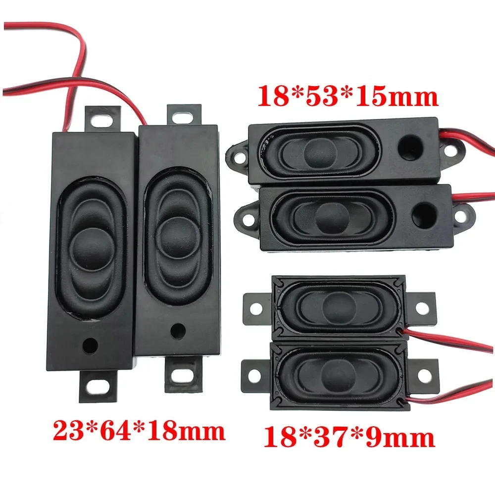 1Pair 8ohm 3W 3070 3370 8Ω 2W 6423 5318 3718 Loud Speaker With 2Pin 4Pin PH2.0 connector Computer LCD Monitor TV Speaker Horn