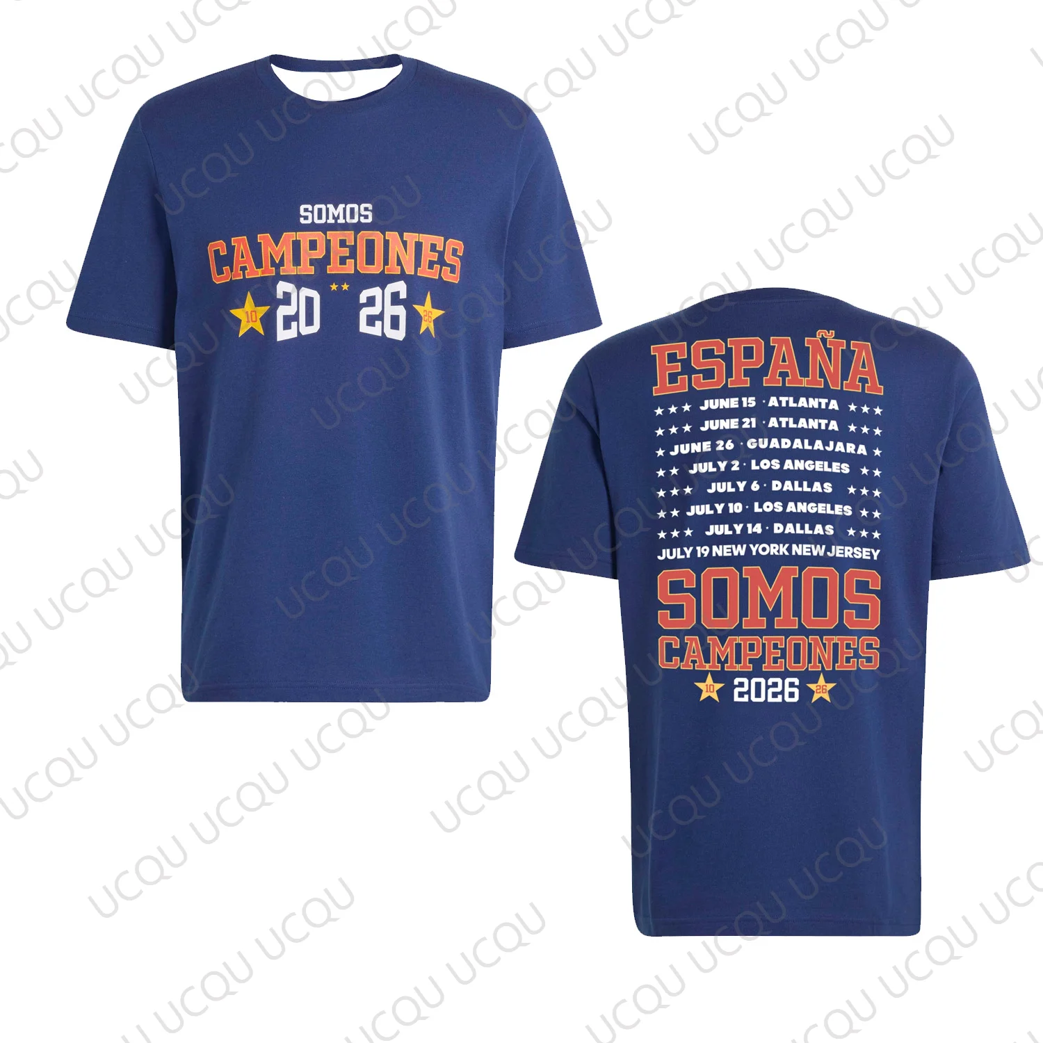 2026 T Shirt  Somos Campeones Blue Graphic T Shirt Football Fan Tee Short Sleeve Unisex Casual Sports Gift