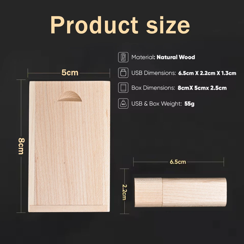 30pcs Free custom Logo Wood Small Gift USB2.0 Flash Drive 4GB 8GB 16GB 32GB Pendrive Mini Creative Pen Drive USB Memory Stick
