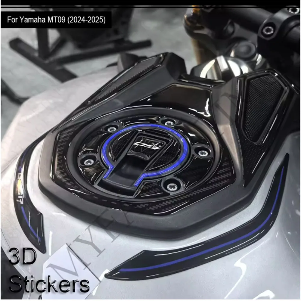 

Motorcycle For Yamaha MT-09 MT09 MT 09 SP Tank Pad Gas Fuel Oil Protector Stickers Decals Fairing Front Fender 2024 2025