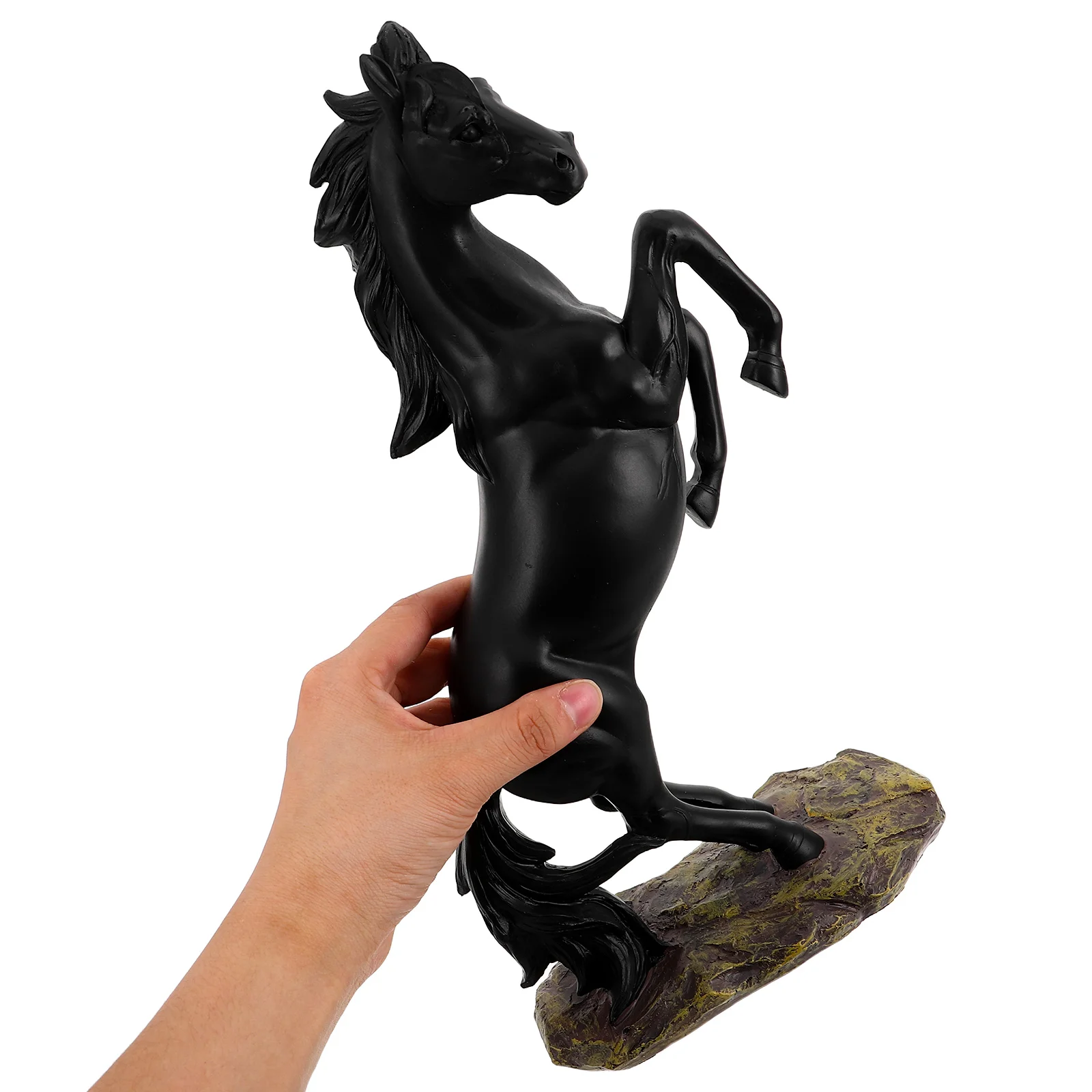 

Realistic Resin Horse Statue: European Style Animal For Home Office Decor Symbolic Success Theme Sculpture Standing