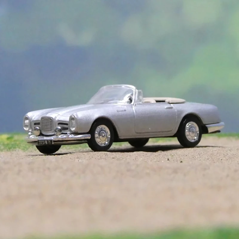 Diecast 1:87 Scale Facel Vega Alloy Open Car Model Finished Product Simulation Toy Collection Gift Static Model Souvenir