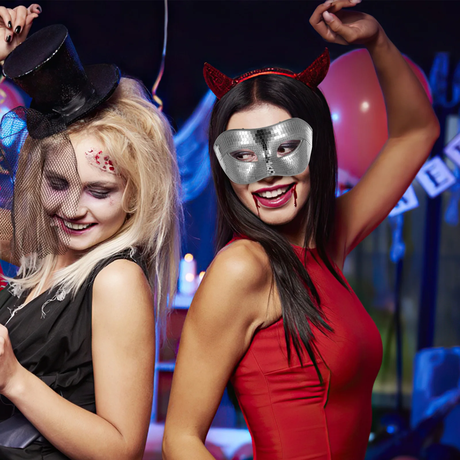 

1pcs Mirror Reflective Disco Mask Shiny Masquerade Face Cover For Carnival Mardi Gras Party Festival Cosplay Event Adult