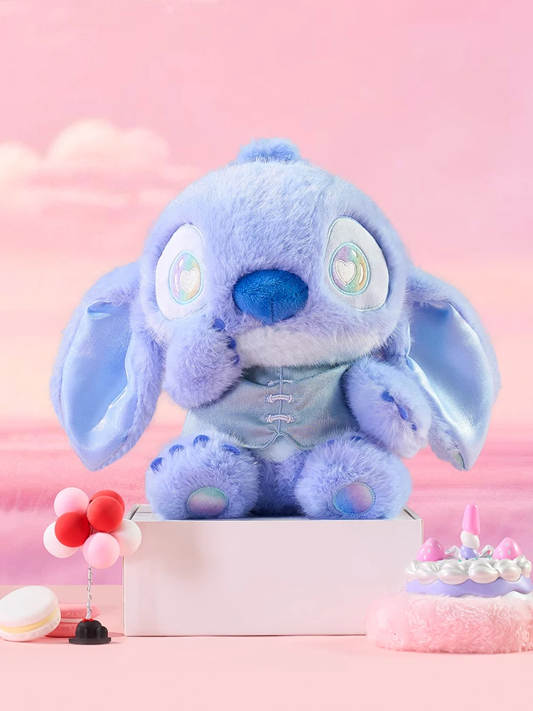 2025 Nuovo originale MINISO Disney Stitch Doll Cartoon Cute Stitch Peluche Decorazione della stanza Cuscino Kawaii Regalo di compleanno per bambini