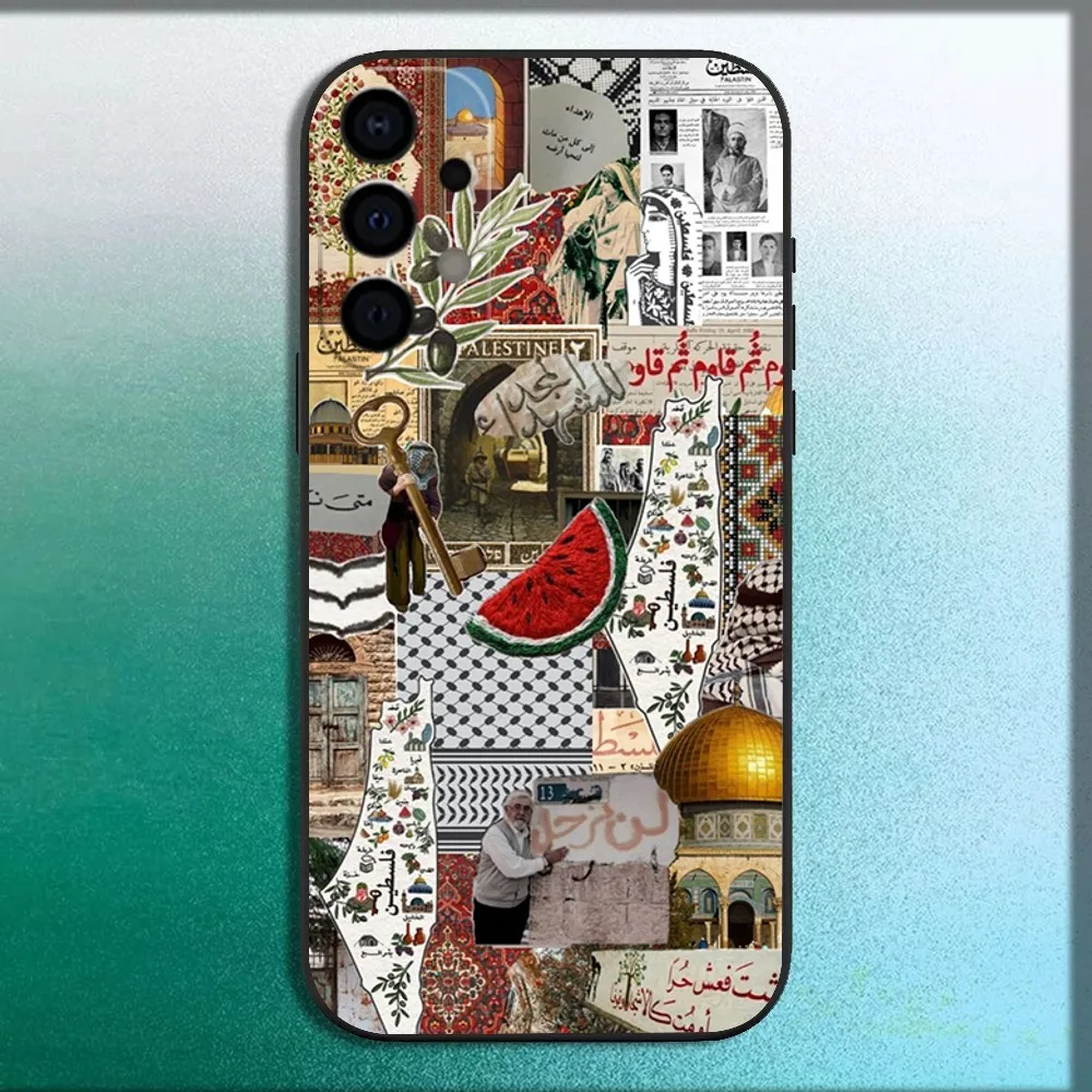 Art P-Palestine-es-F-Flag Phone Case For Samsung Galaxy A13,A21s,A22,A31,A32,A52,A53,A71,A80,A91 Soft Black Cover