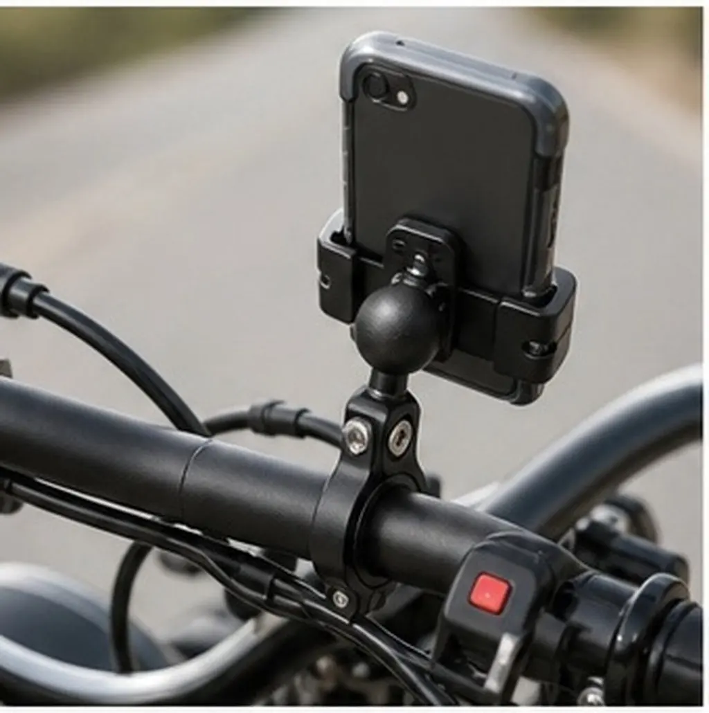 1Set Motorcycle Scooter Aluminum Alloy Ball Head Mount Base Phone Holder Adapter Handlebar Mount Base Super Stable