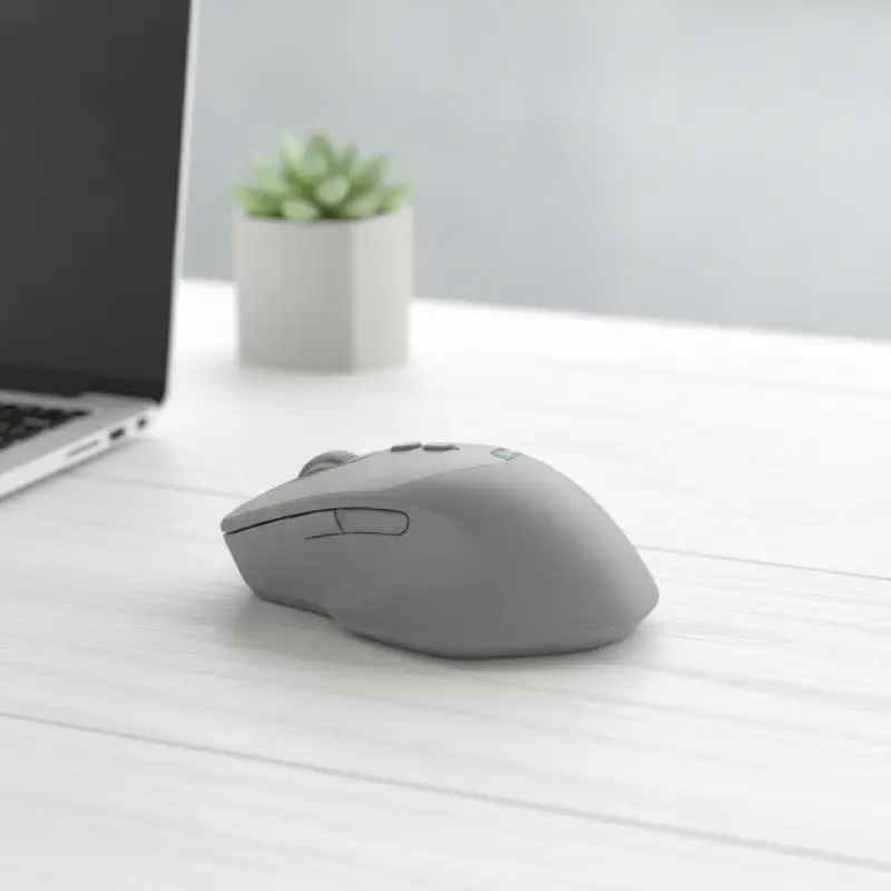 Battery Display Dual Mode Wireless Mouse Noiseless Bluetooth 2.4G Adjustable DPI for Long Time Office Work Use