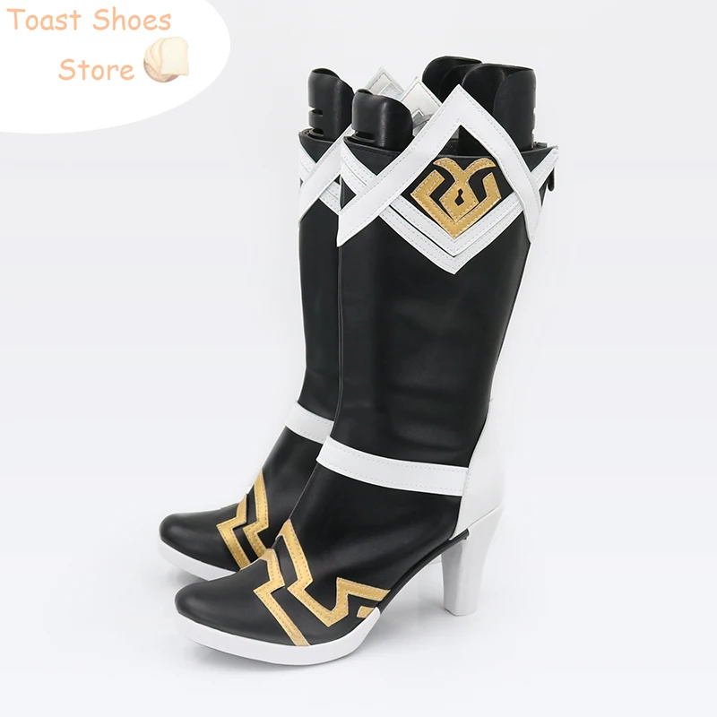 Chaussures de Cosplay du Jeu Honkai Impact 3 Li Sushang, Bottes de Carnaval d'Halloween, Accessoire de Costume en Cuir PU