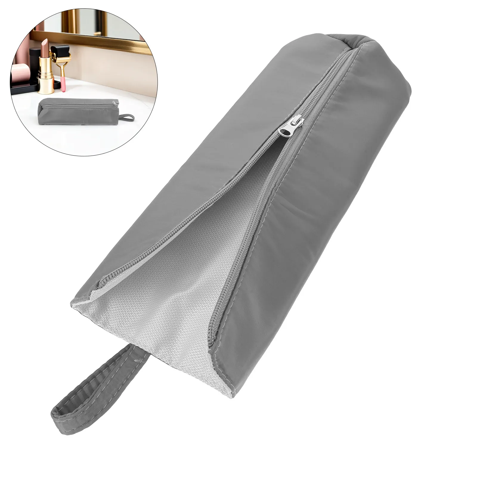 

Waterproof Heat Resistant Curling Iron Storage Bag Lightweight Portable Organizer Pouch Travel Hanging Strap for Curler