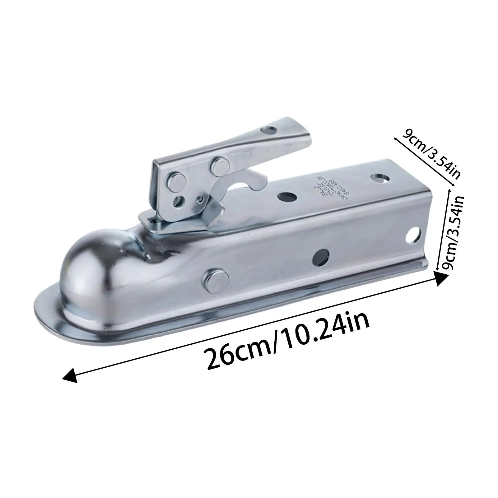 Universal Trailer Coupling Hitch Pressed Steel For Unbraked Trailers Trailer Hitch Towing Coupler Mount Camp Caravan Accessory - Image 6