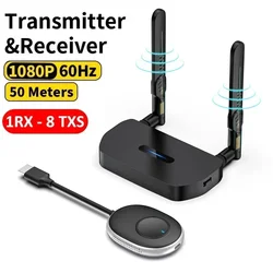 5.8G 1080P 60Hz HDMI Wireless Video Audio Transmitter and Receiver Extender Display Adapter Dongle For TV Monitor Projector PC