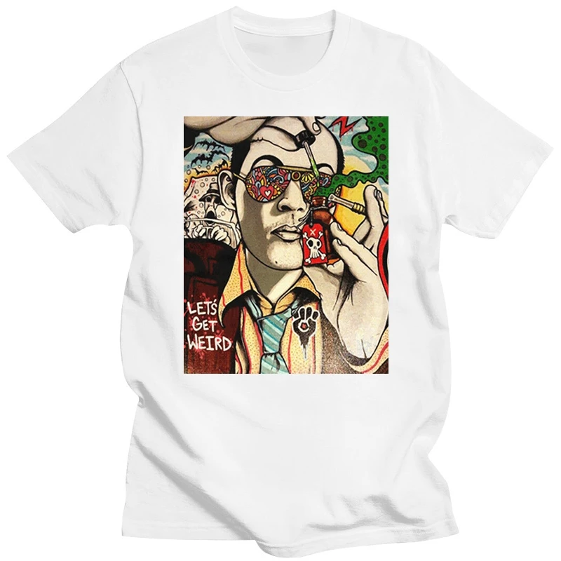 E 1 Syndicate T Shirt Hunter S Thompson Fear And Loathing 3925 Loose Size Top Tee Shirt