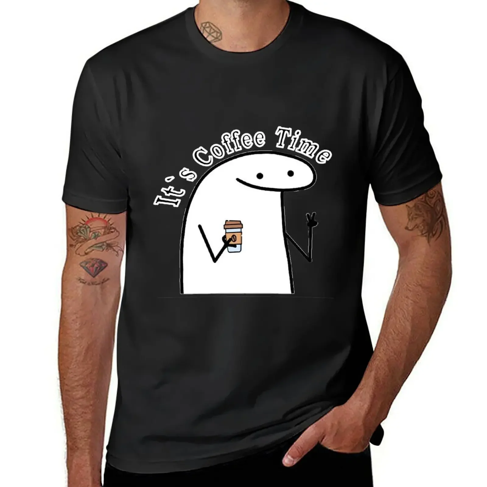 

Flork sticker flork coffee time flork Essential T-Shirt sublime hippie clothes men t shirt