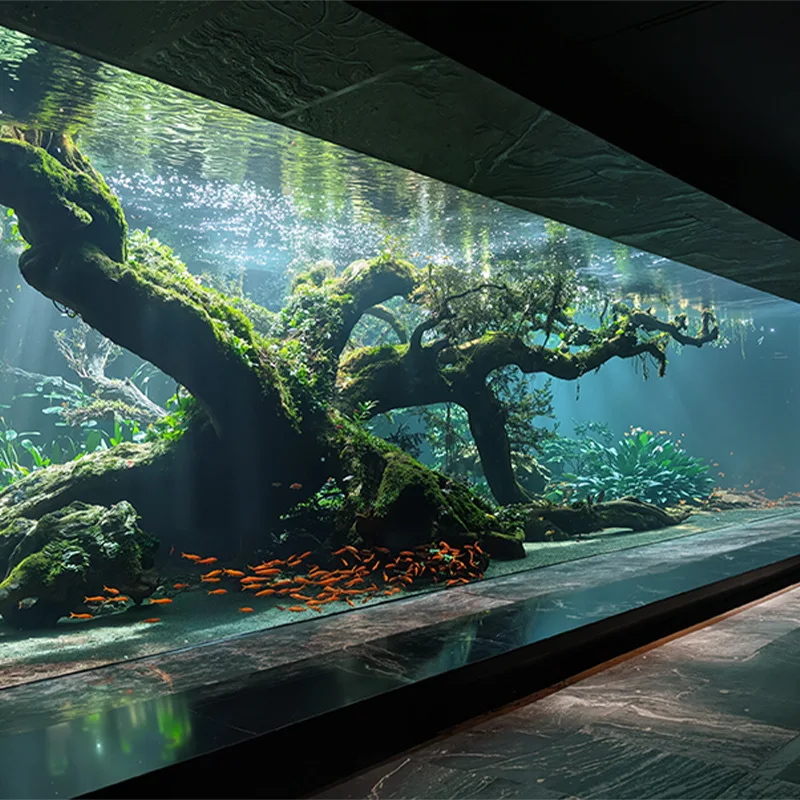 Ecological fish tank super large acrylic aquarium fish tank ecological grass tank