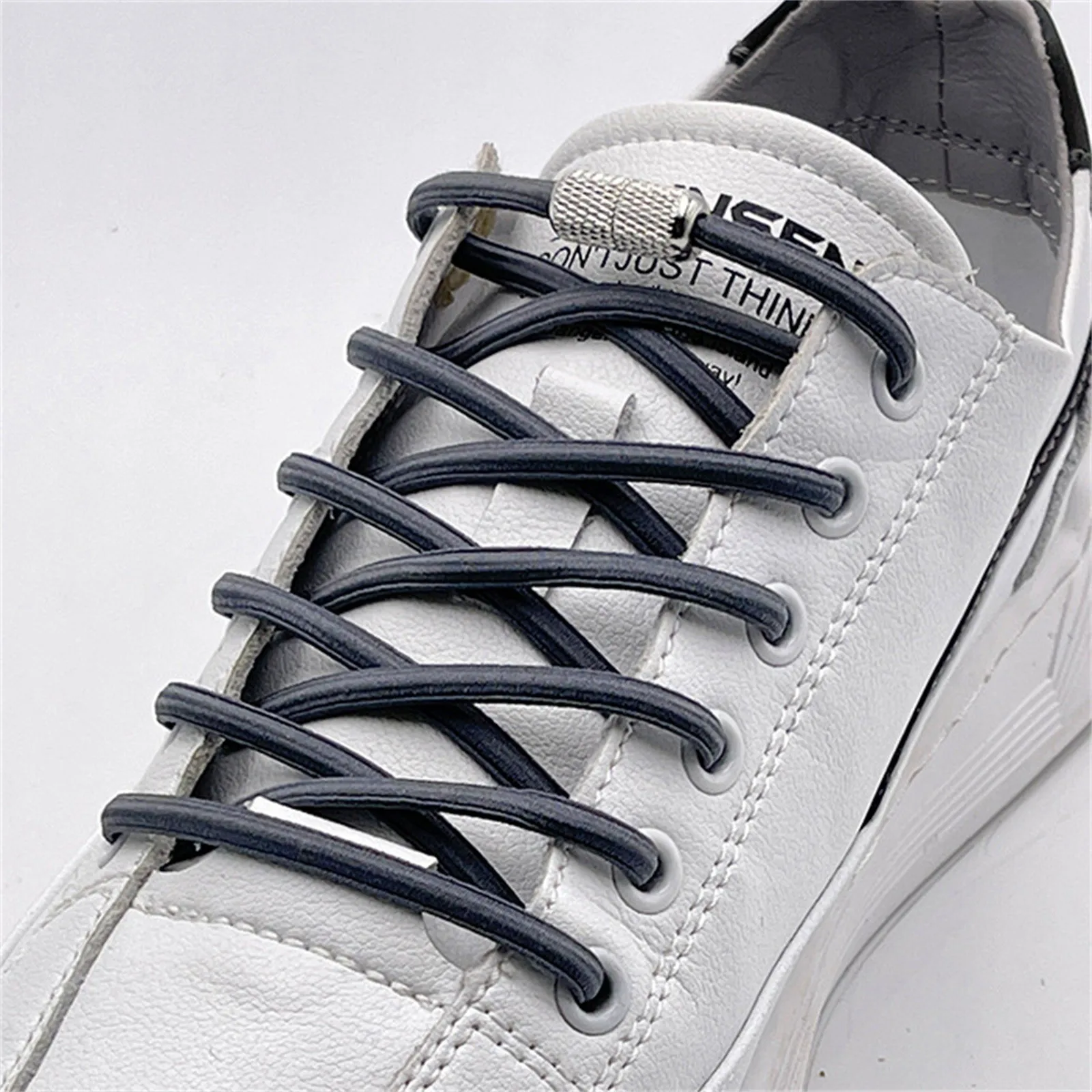 Men's Sporty Elastic Shoelaces round Thickened Half Circle S