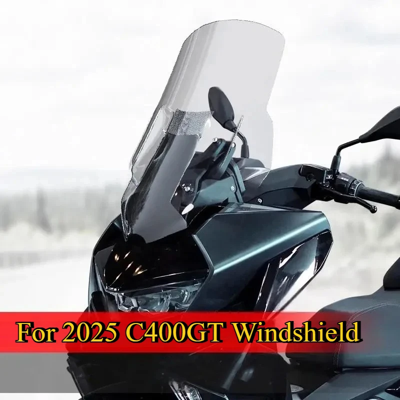 For 2025 BMW C400GT C 400GT Motorcycle Front Windshield Modification Gv Style Windproof Device Protective Cover Accessories