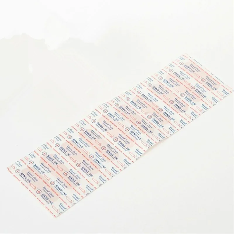 100Pcs/Pack Bandage Plaster Tape First Aid Kits Self-adhesive Elastic Wrap Wound Hemostasis Sticker