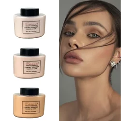 Polvo suelto para Control de aceite, polvo de lujo de plátano para mujer, botella de polvo para base facial, resaltador, maquillaje de belleza, miel suave y sedosa