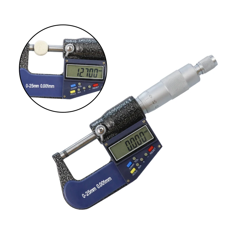 Digital Mircometer 0-25/50/75/100mm Accuracy 0.001mm Digital Caliper for Out Diameter Measuring Tool Outside Mircometer