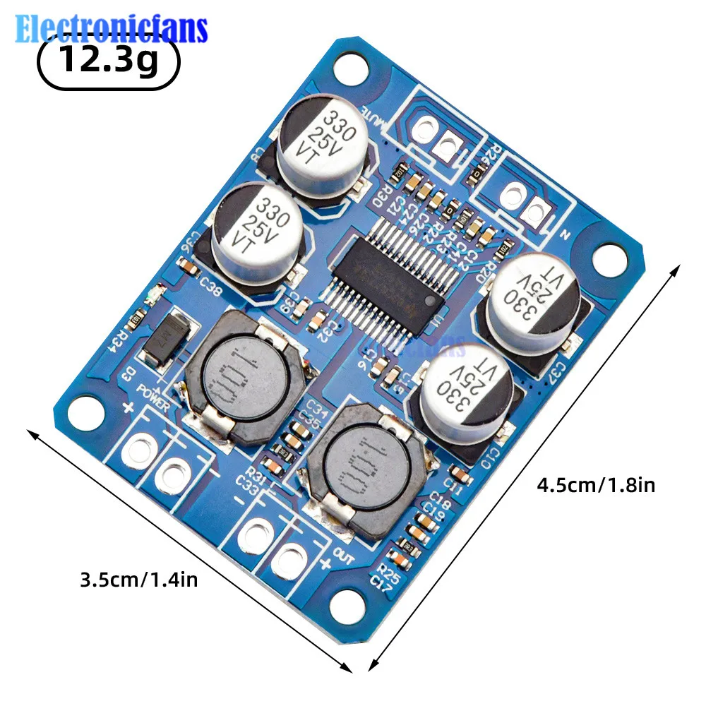 DC 8-24V TPA3118 60W 30W Mono Digital Audio Amplifier Board TPA3118D2 4-8 Ohms AMP Module D Class Amplifier for Arduino