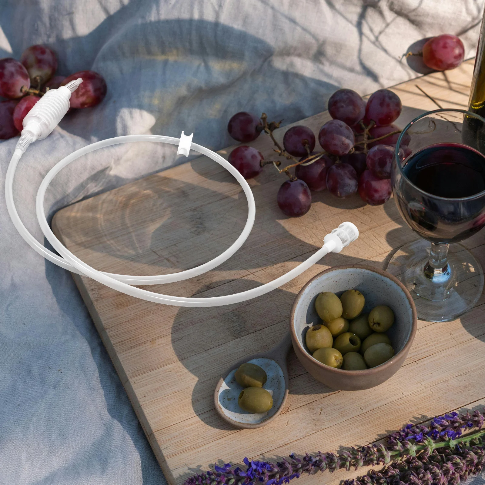 

Reusable Soft Silicone Siphon Hose Wine Transfer Tube Filter for Home Brew Wine Beer Liquid Cleaning Tool