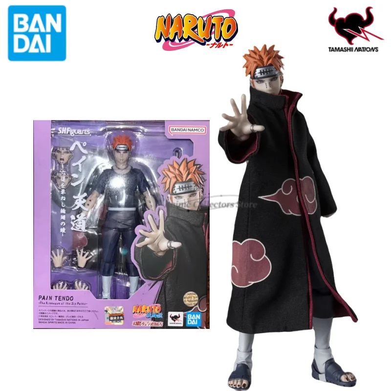 

In Stock Original Bandai S.H.Figuarts SHF Naruto PAIN TENDO The Rinnegon of The Six Patks Edition Anime Action Figure Toy Gift