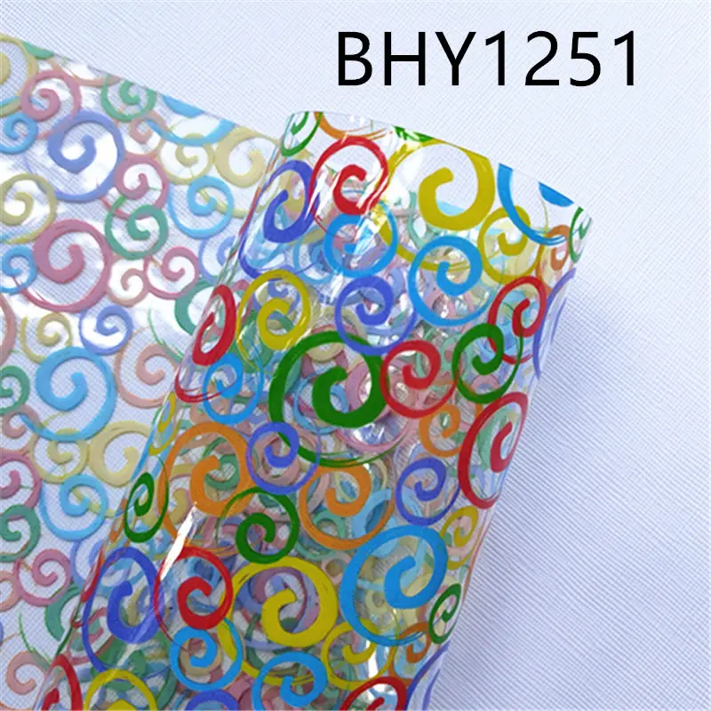 20*33CM A4 print transparent jelly sheet UV Synthetic Leather Fabric for DIY Earring Hair Bows Crafts