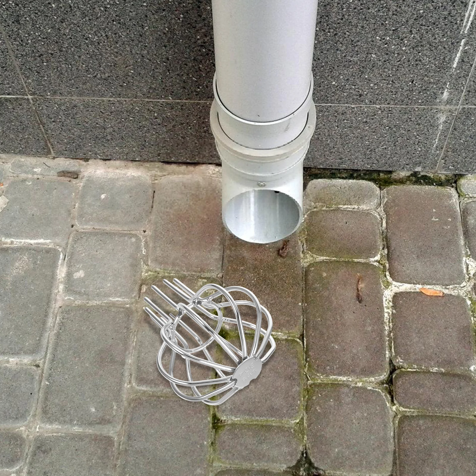 

Stainless Steel Drain Cover Durable Roof Gutter Protector Floor Drain Sink Strip Rainwater Outdoor Net