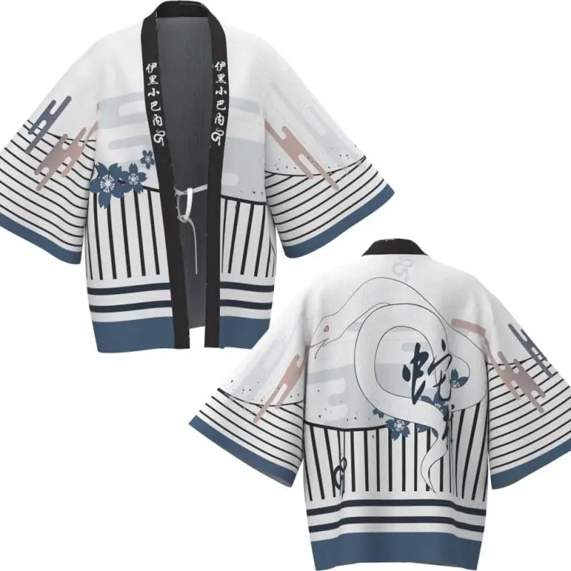 للجنسين كيمونو شخصية أنيمي قمم أزياء عارضة سترة يوكاتا الزي اليابانية الشارع الشهير الملابس التقليدية #6