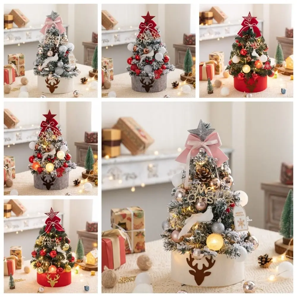 

Festival Mini Artificial Christmas Tree Handicraft Decoration Christmas Small Tree DIY 45cm Xmas Pine Tree Party Favors