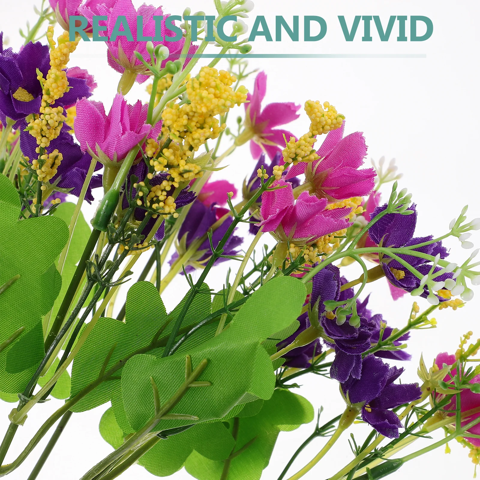 

Bunch Artificial Cineraria Flower Pink Rosy Silk Plastic 22 Heads Home Office Banquet Party Decoration Artificial Daisy Flower